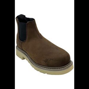 Iron Age Men's Solidifier Romeo Slip-On Work Boot Brown - Wide